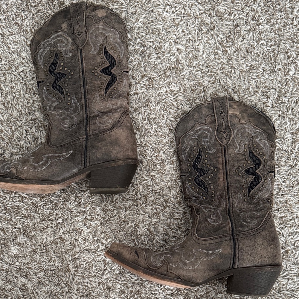 Brown Western Cowboy Boots